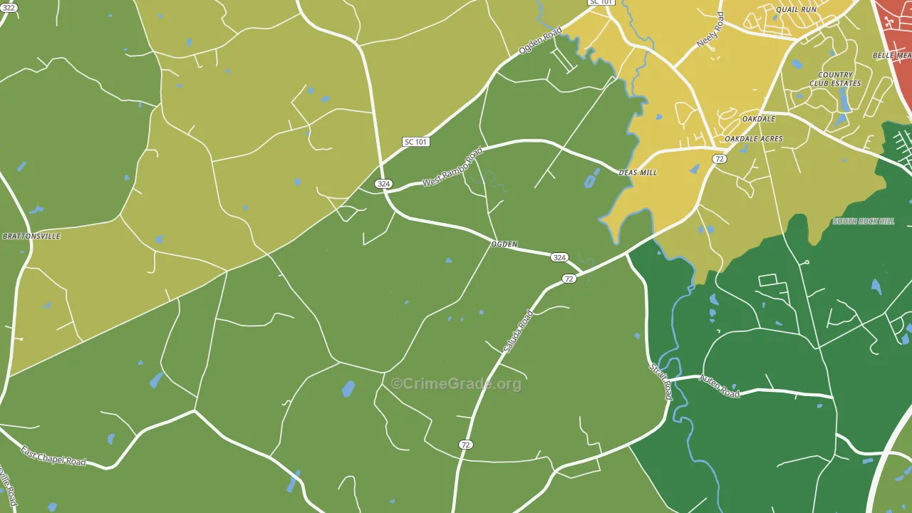 Ogden, SC Map of Assault Rates