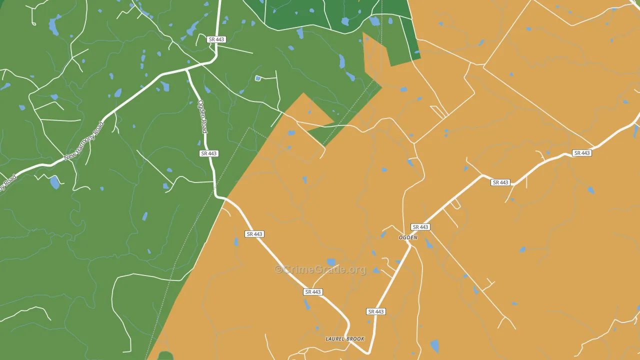 Ogden, TN Map of Assault Rates