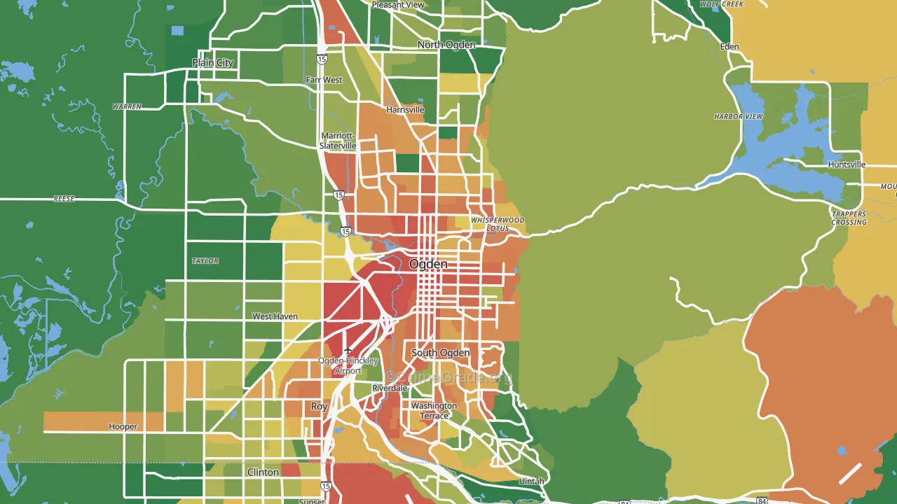 Ogden, UT Map of Assault Rates
