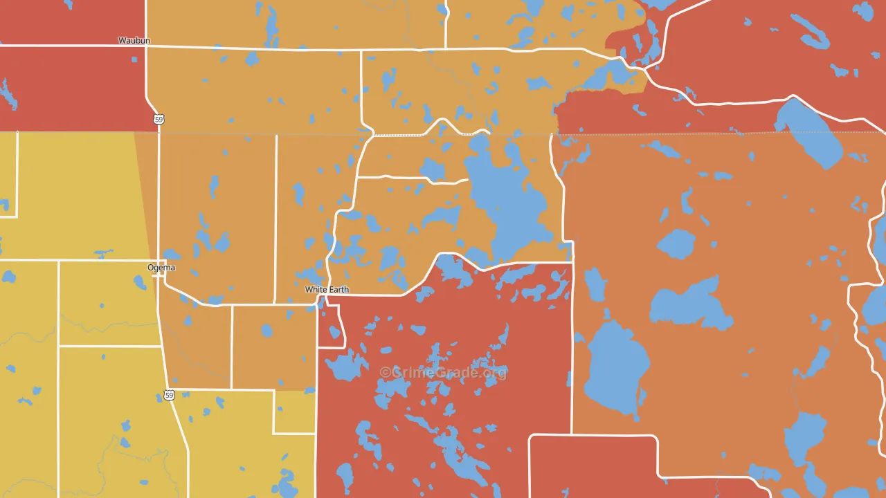Ogema, MN Map of Assault Rates