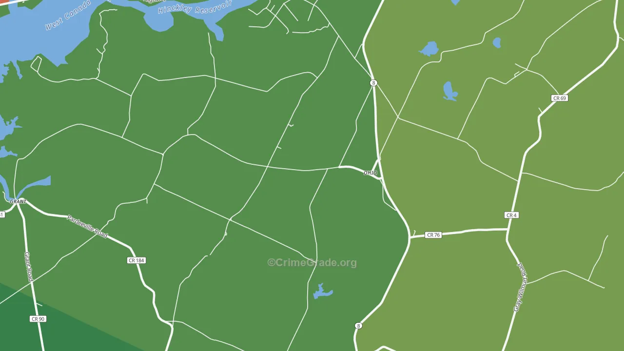 Ohio, NY Map of Assault Rates
