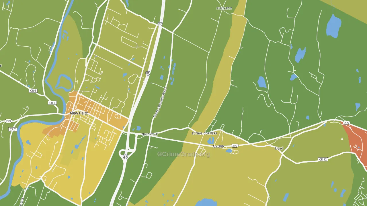 Ohioville, NY Map of Assault Rates