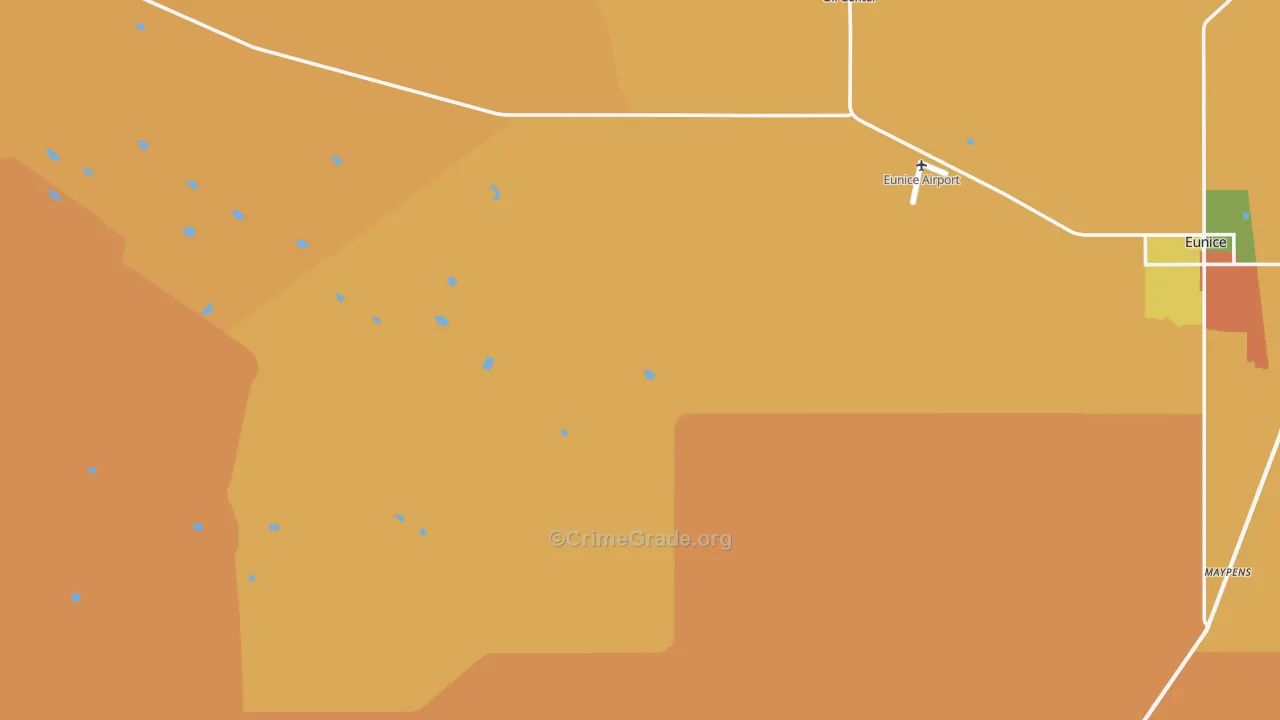 Oil Center, NM Map of Assault Rates