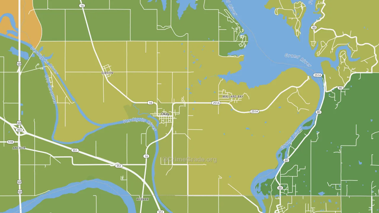Okay, OK Map of Assault Rates