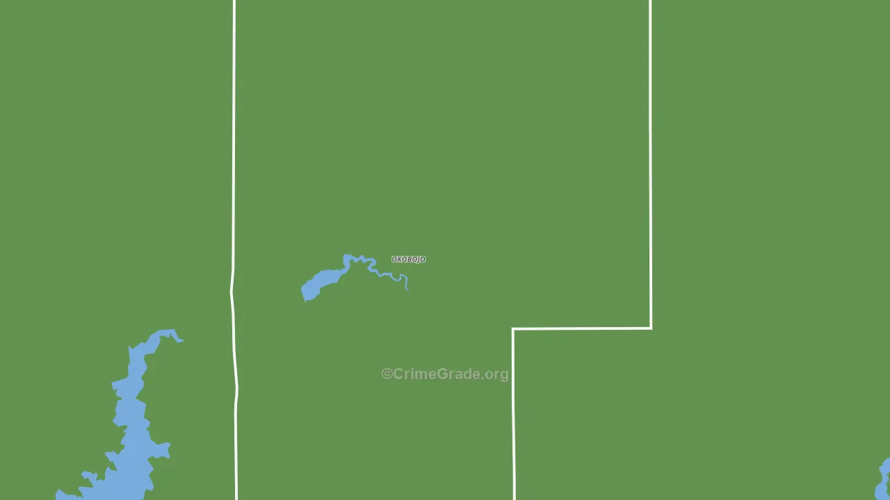 Okobojo, SD Map of Assault Rates