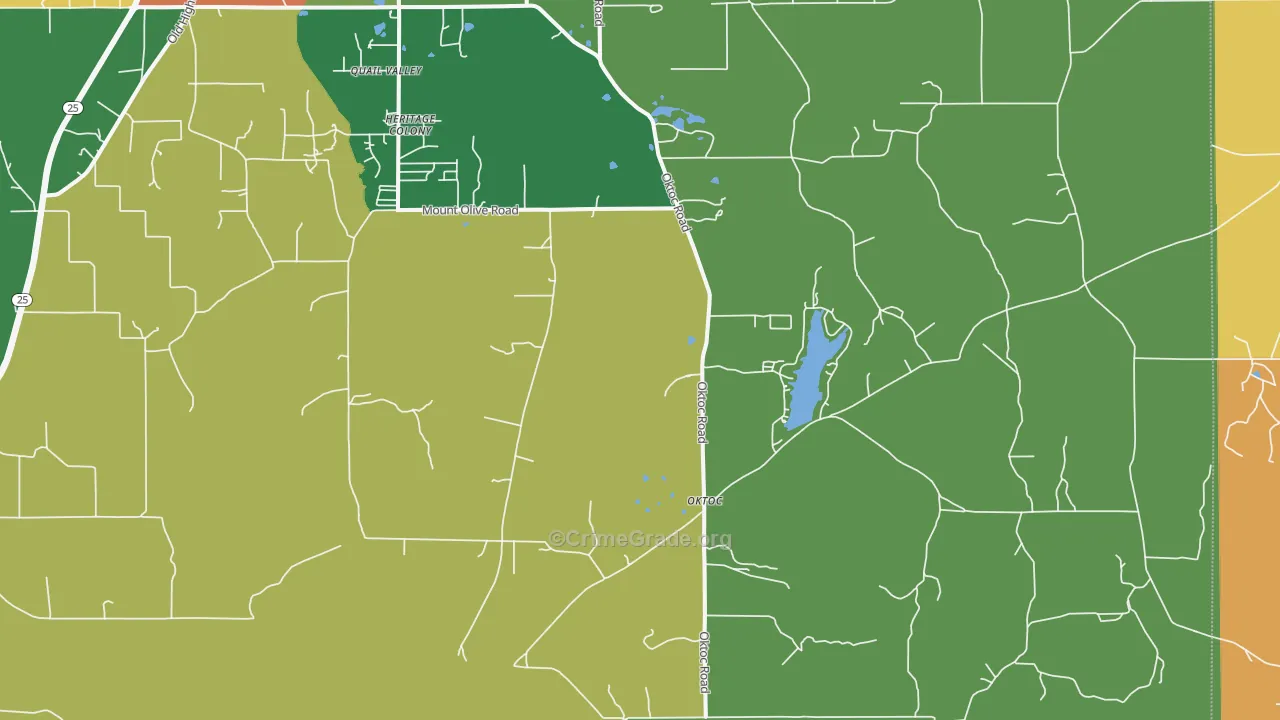 Oktoc, MS Map of Assault Rates