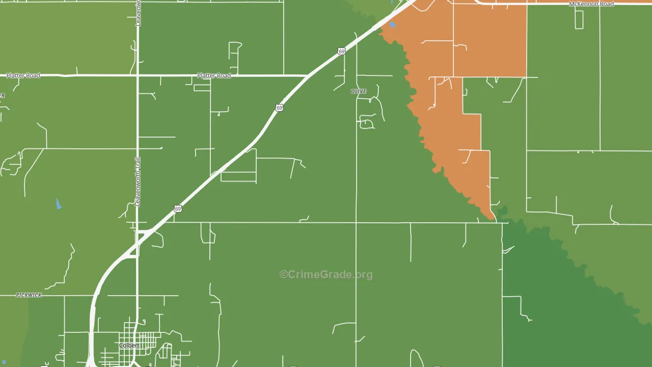 Old Allison, OK Map of Assault Rates