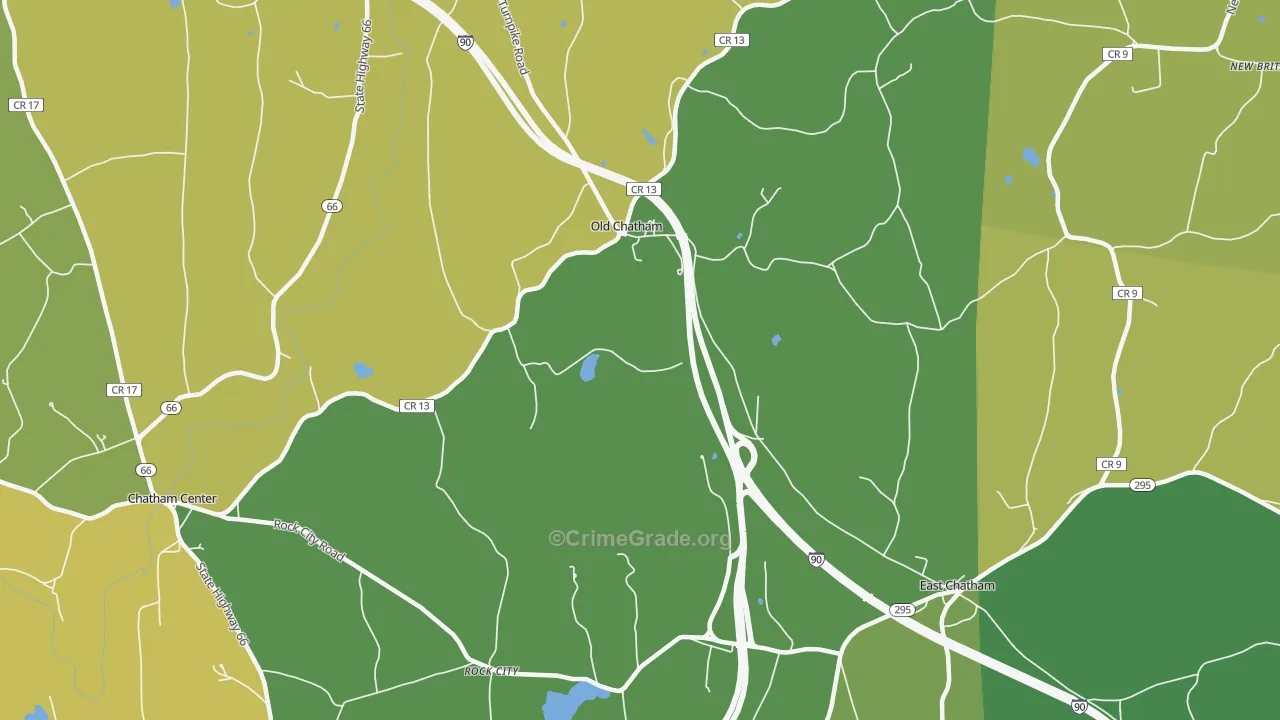Old Chatham, NY Map of Assault Rates