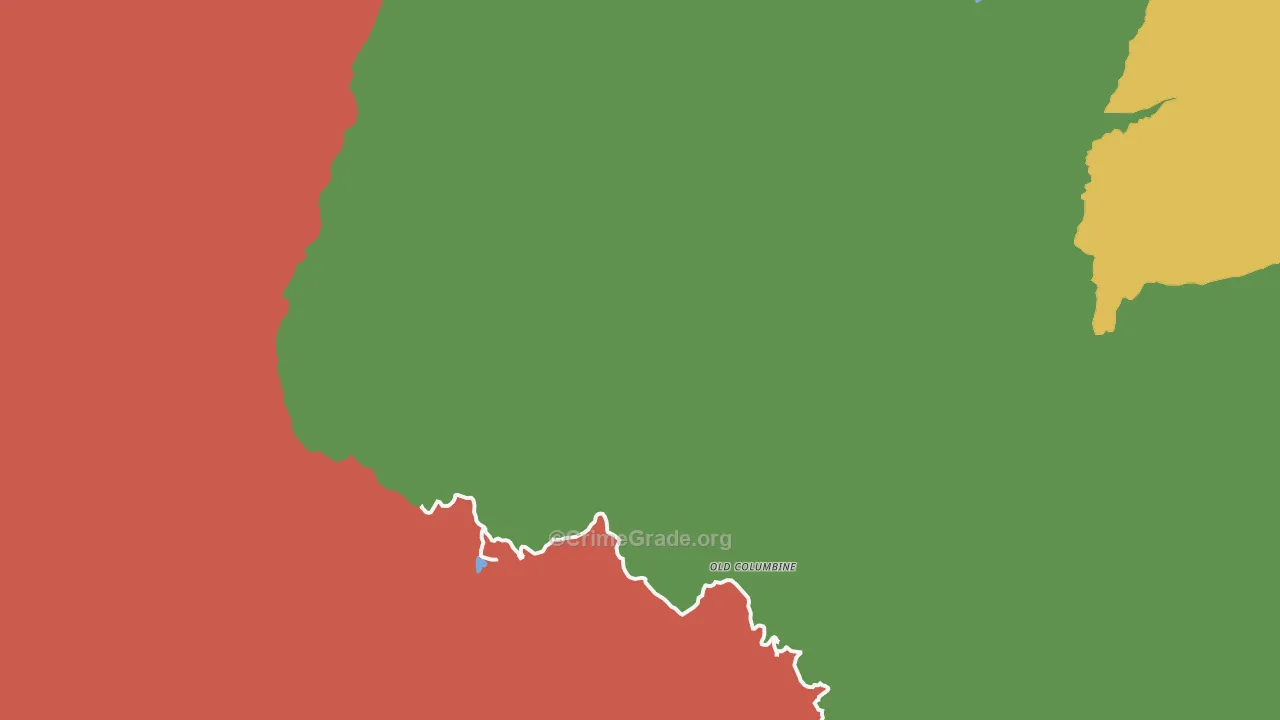 Old Columbine, AZ Map of Assault Rates