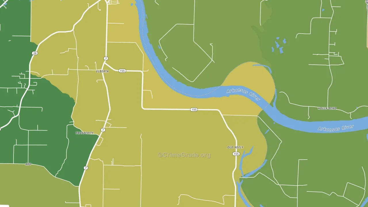 Old Neely, AR Map of Assault Rates
