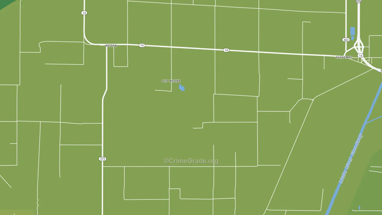Old Weona, AR Map of Assault Rates