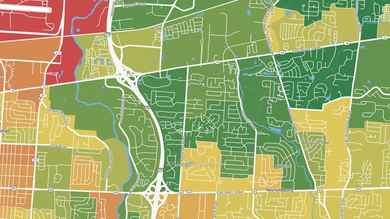 Olde Orchard, Columbus, OH Map of Assault Rates