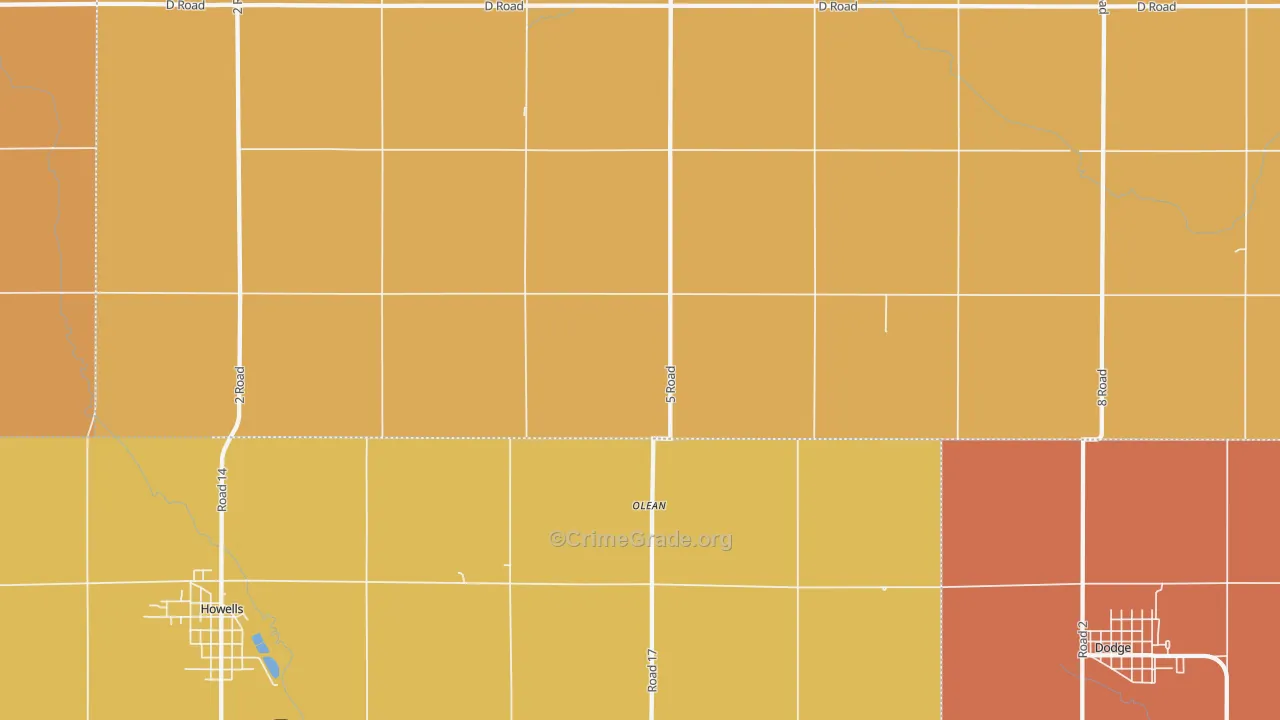 Olean, NE Map of Assault Rates