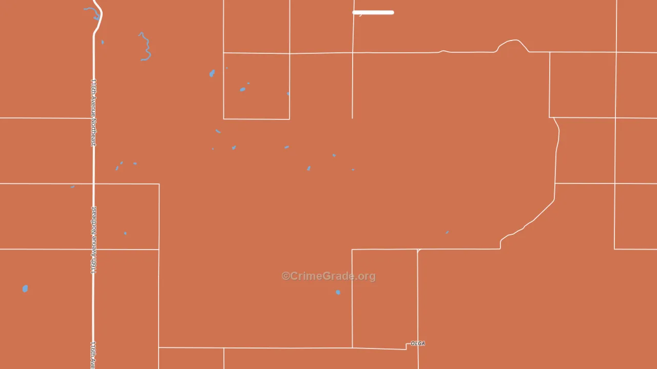 Olga, ND Map of Assault Rates