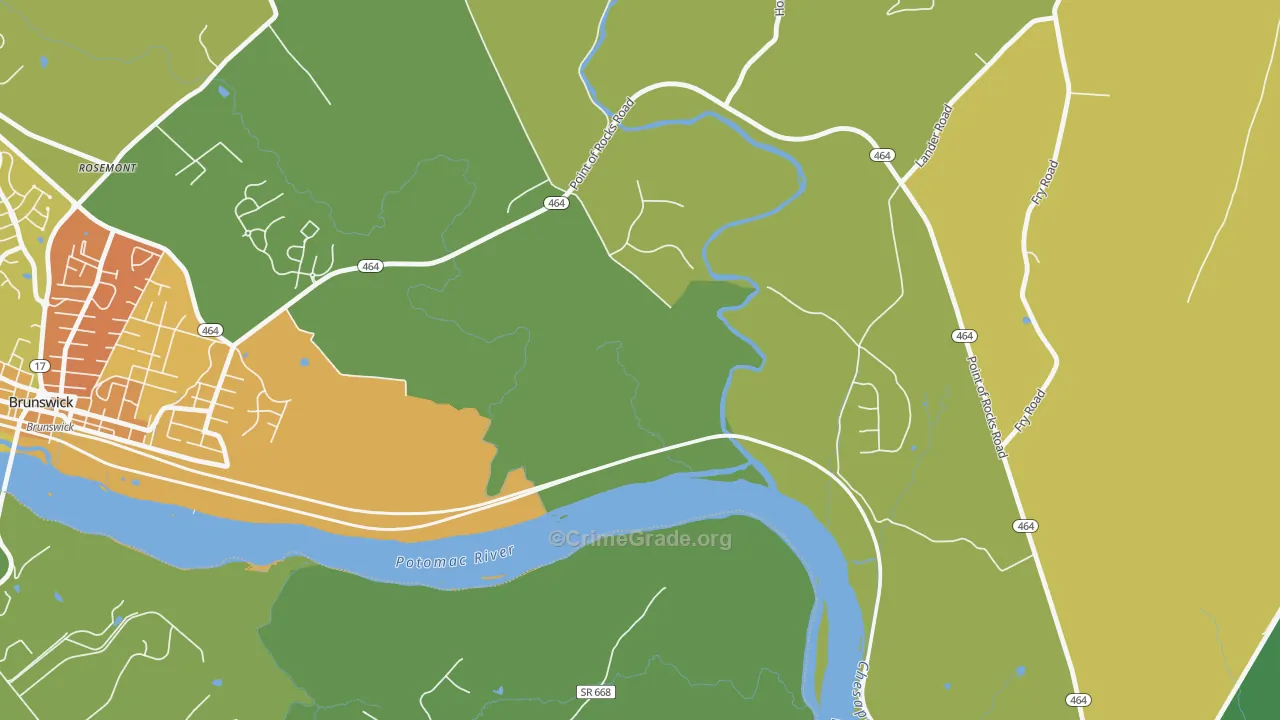 Olive, MD Map of Assault Rates