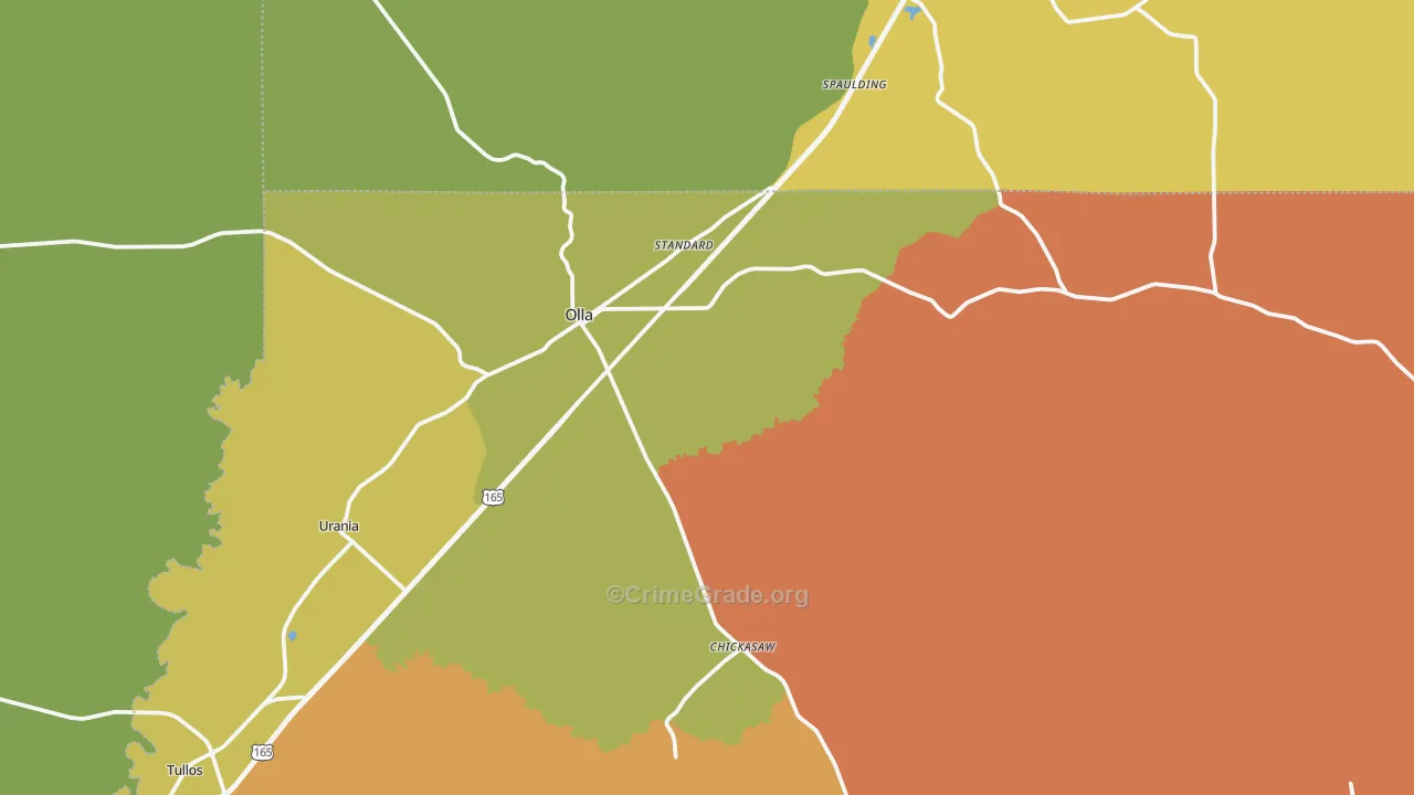 Olla, LA Map of Assault Rates