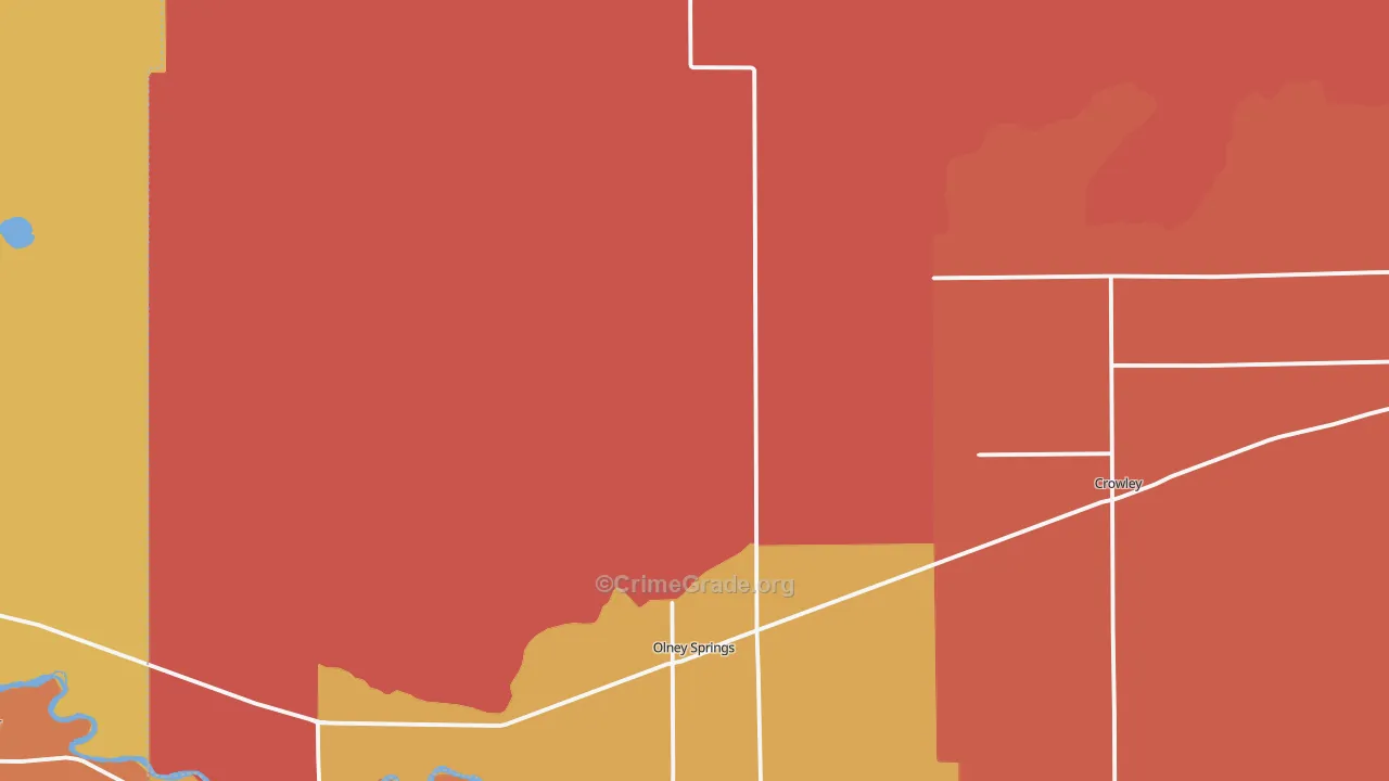 Olney Springs, CO Map of Assault Rates