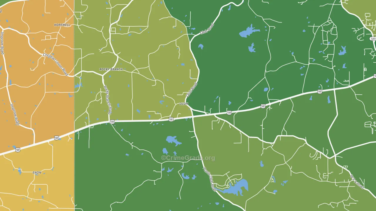 Oloh, MS Map of Assault Rates