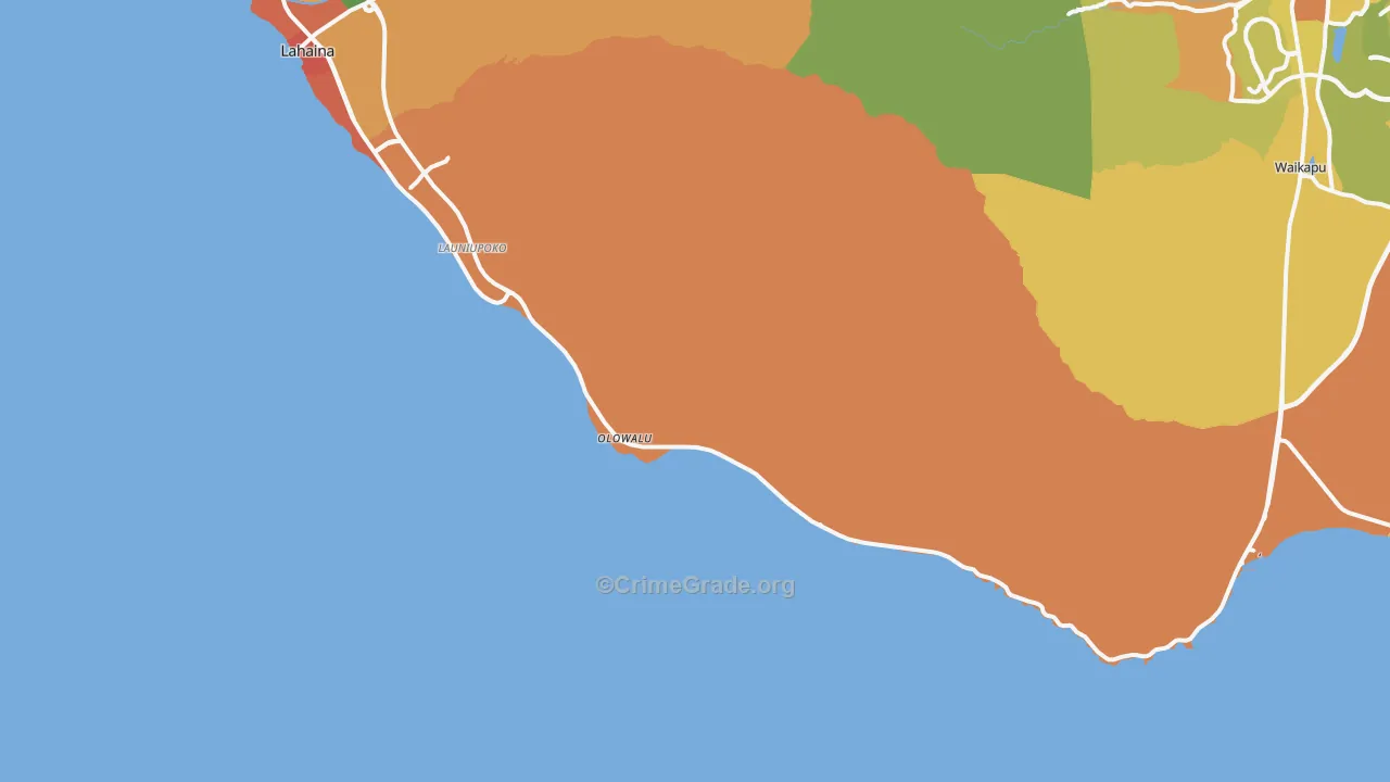 Olowalu, HI Map of Assault Rates