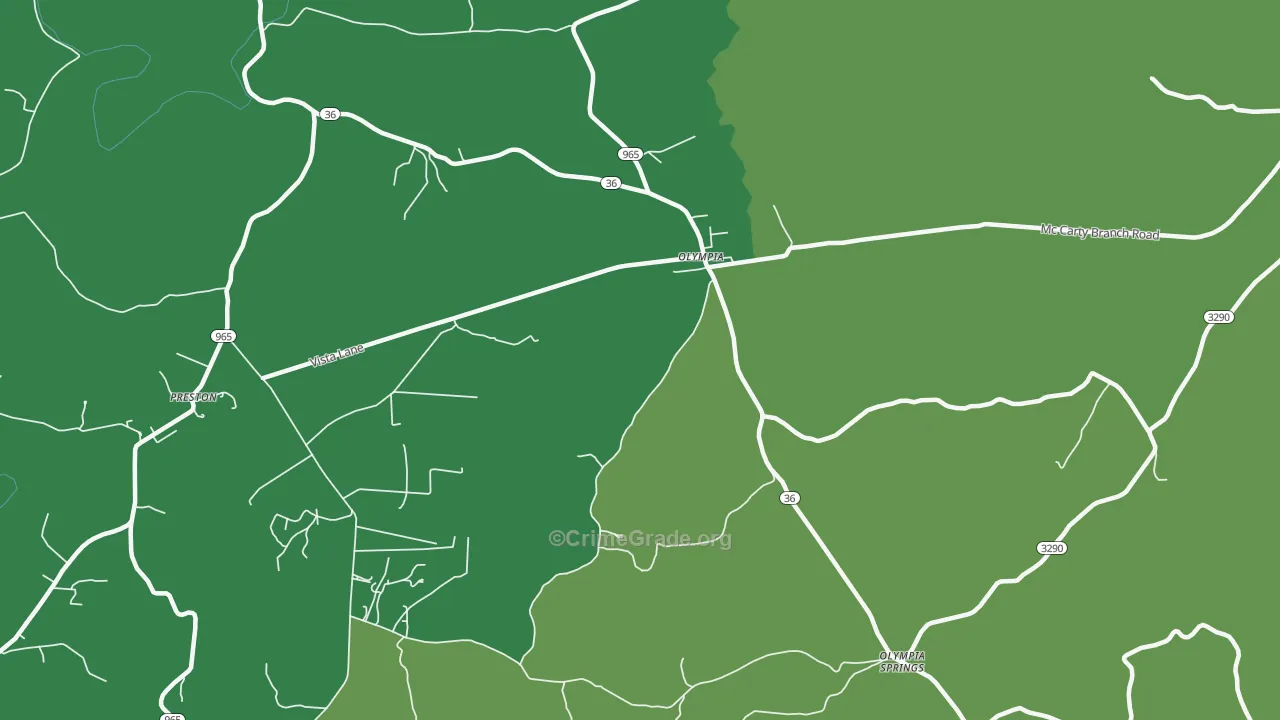 Olympia, KY Map of Assault Rates
