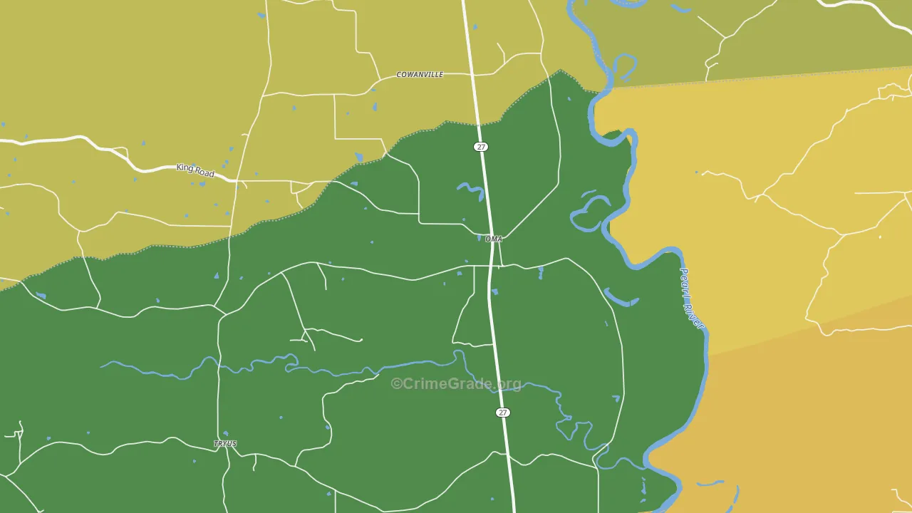 Oma, MS Map of Assault Rates