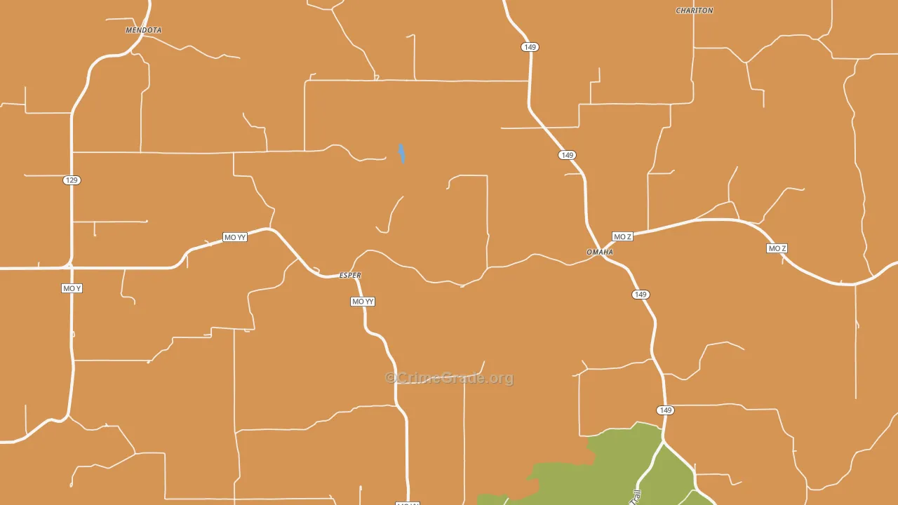 Omaha, MO Map of Assault Rates