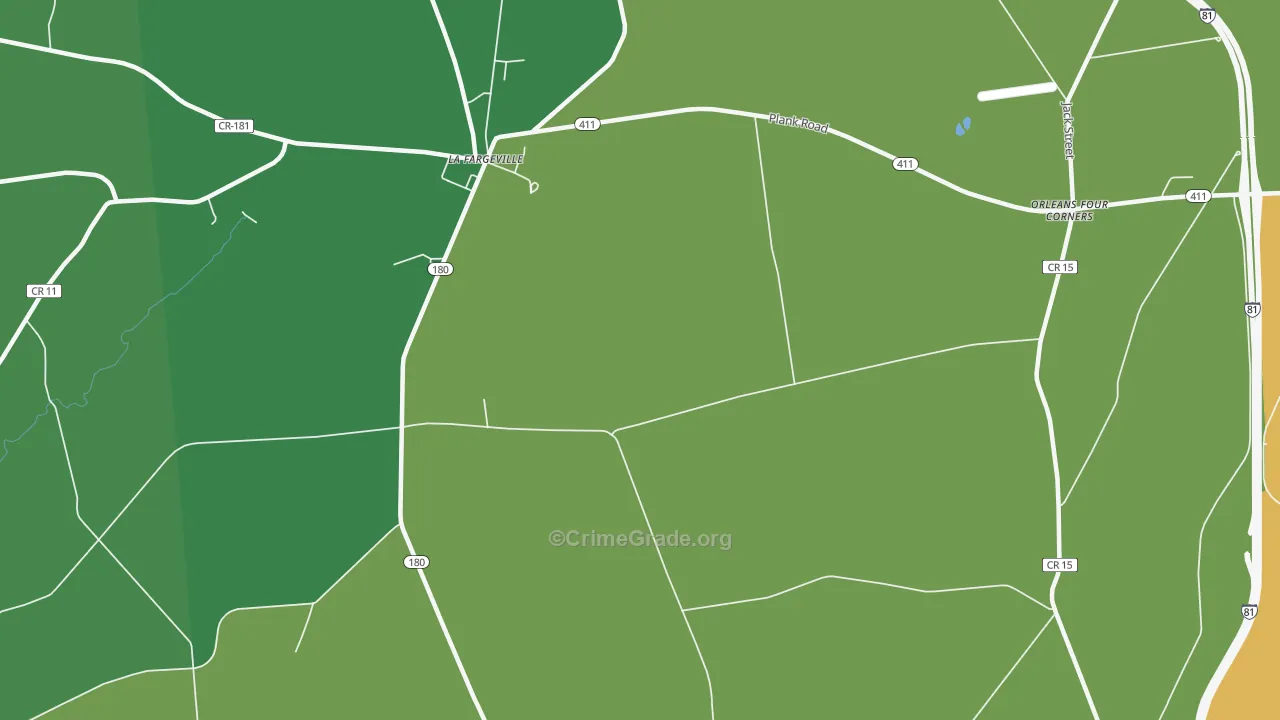 Omar, NY Map of Assault Rates