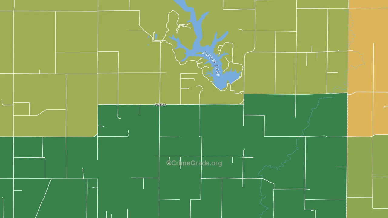 Omega, IL Map of Assault Rates