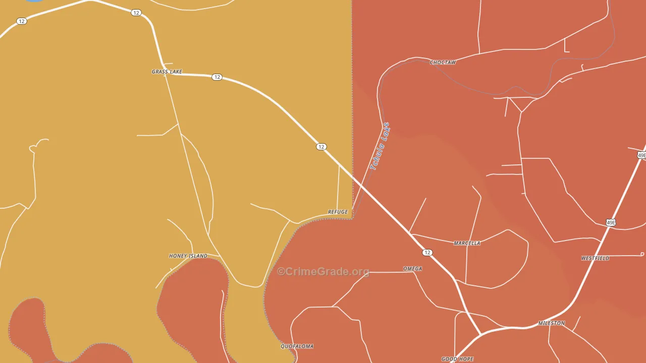 Omega, MS Map of Assault Rates