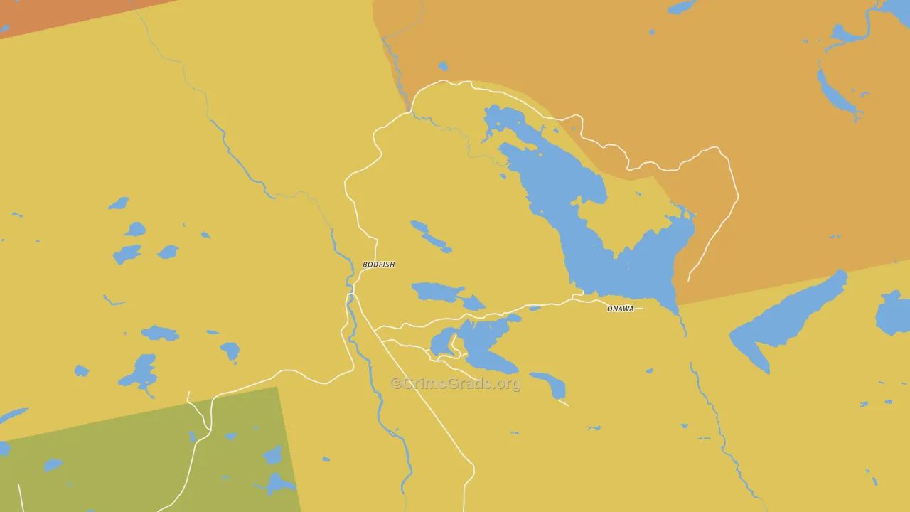 Onawa, ME Map of Assault Rates