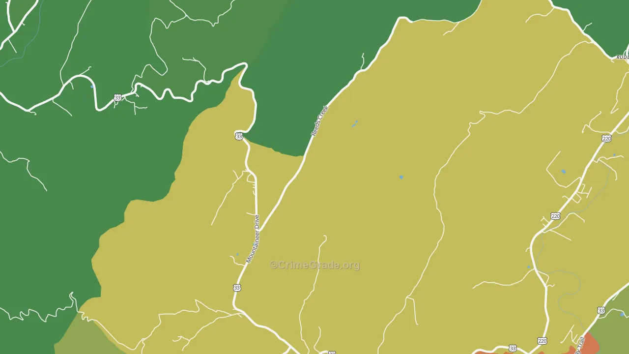 Onego, WV Map of Assault Rates