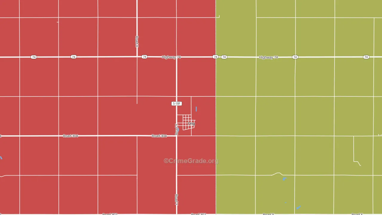Ong, NE Map of Assault Rates