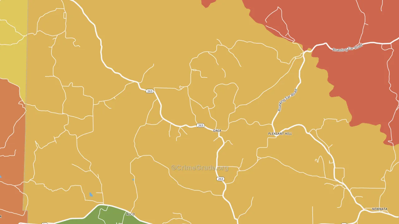 Onia, AR Map of Assault Rates