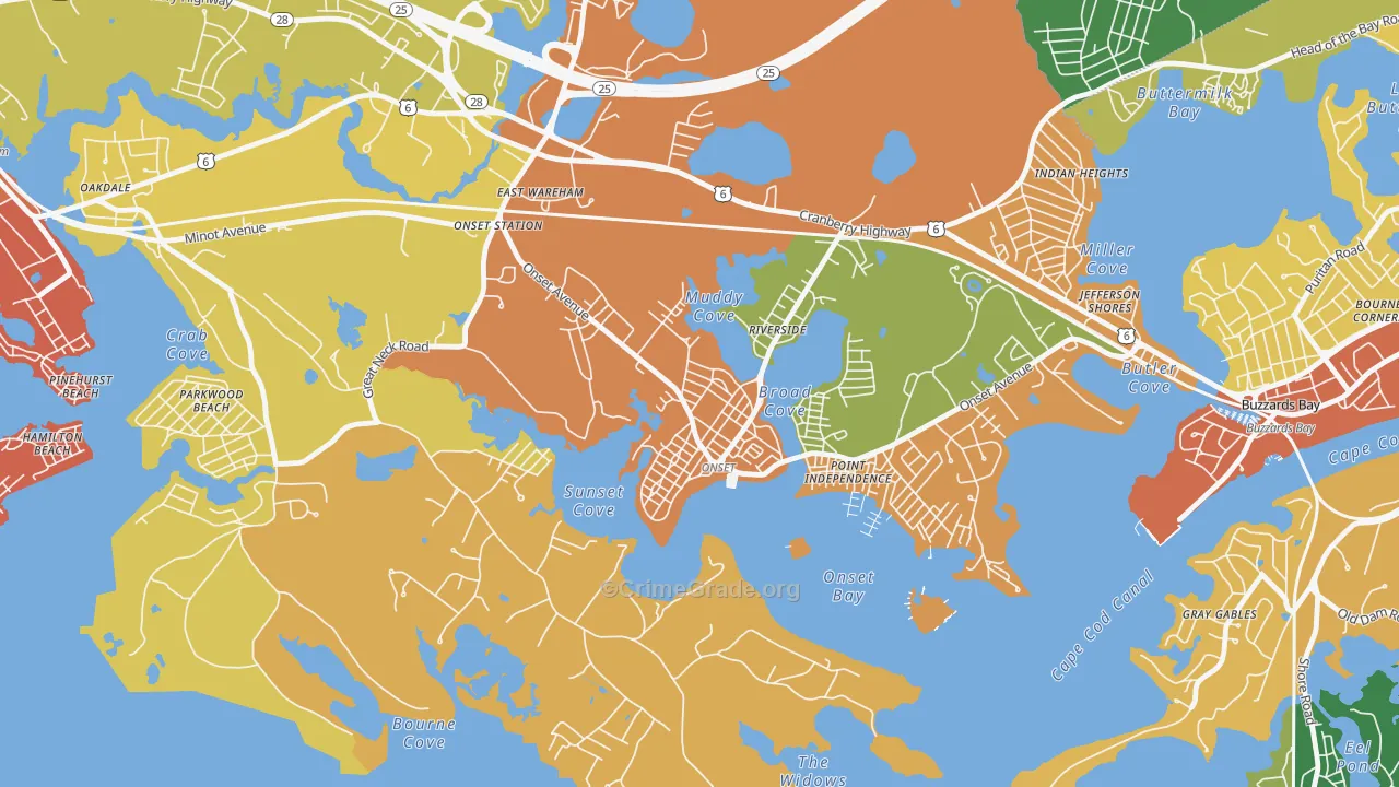Onset, MA Map of Assault Rates