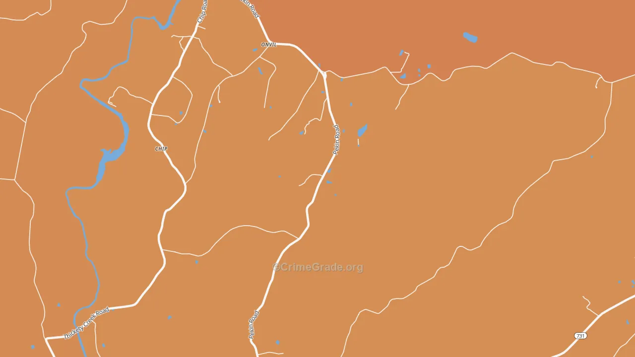 Onvil, NC Map of Assault Rates
