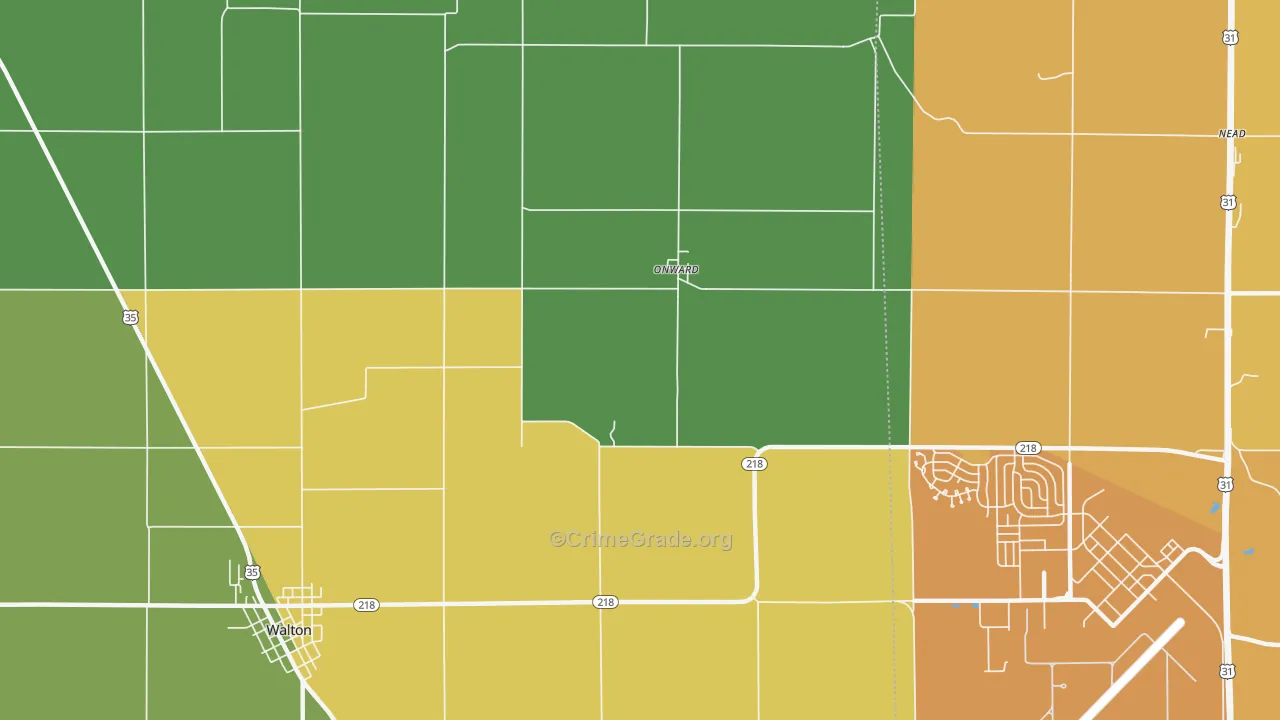 Onward, IN Map of Assault Rates