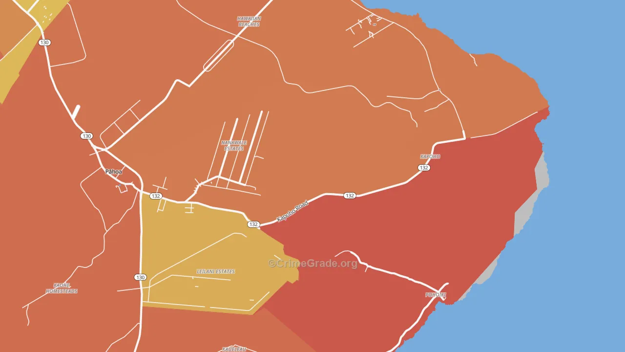 Opihikao, HI Map of Assault Rates