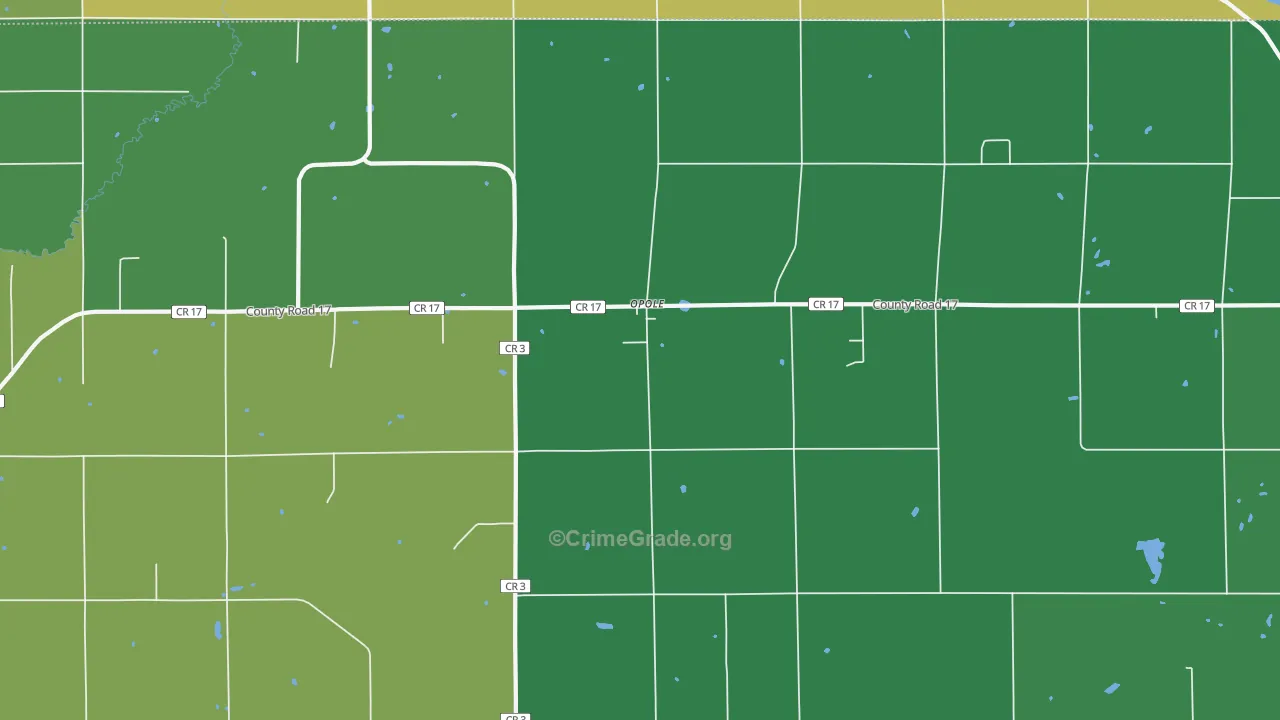 Opole, MN Map of Assault Rates