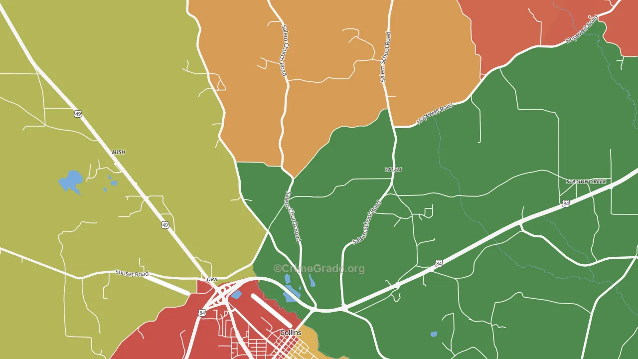 Ora, MS Map of Assault Rates