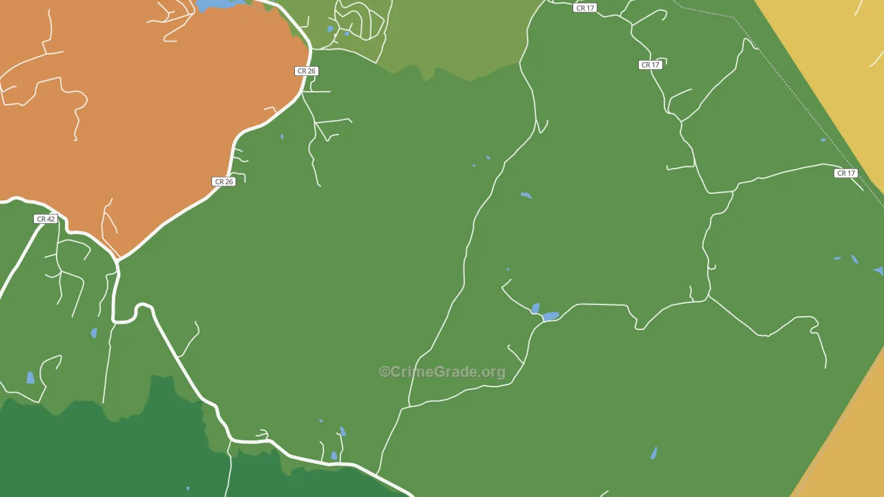 Oral Lake, WV Map of Assault Rates