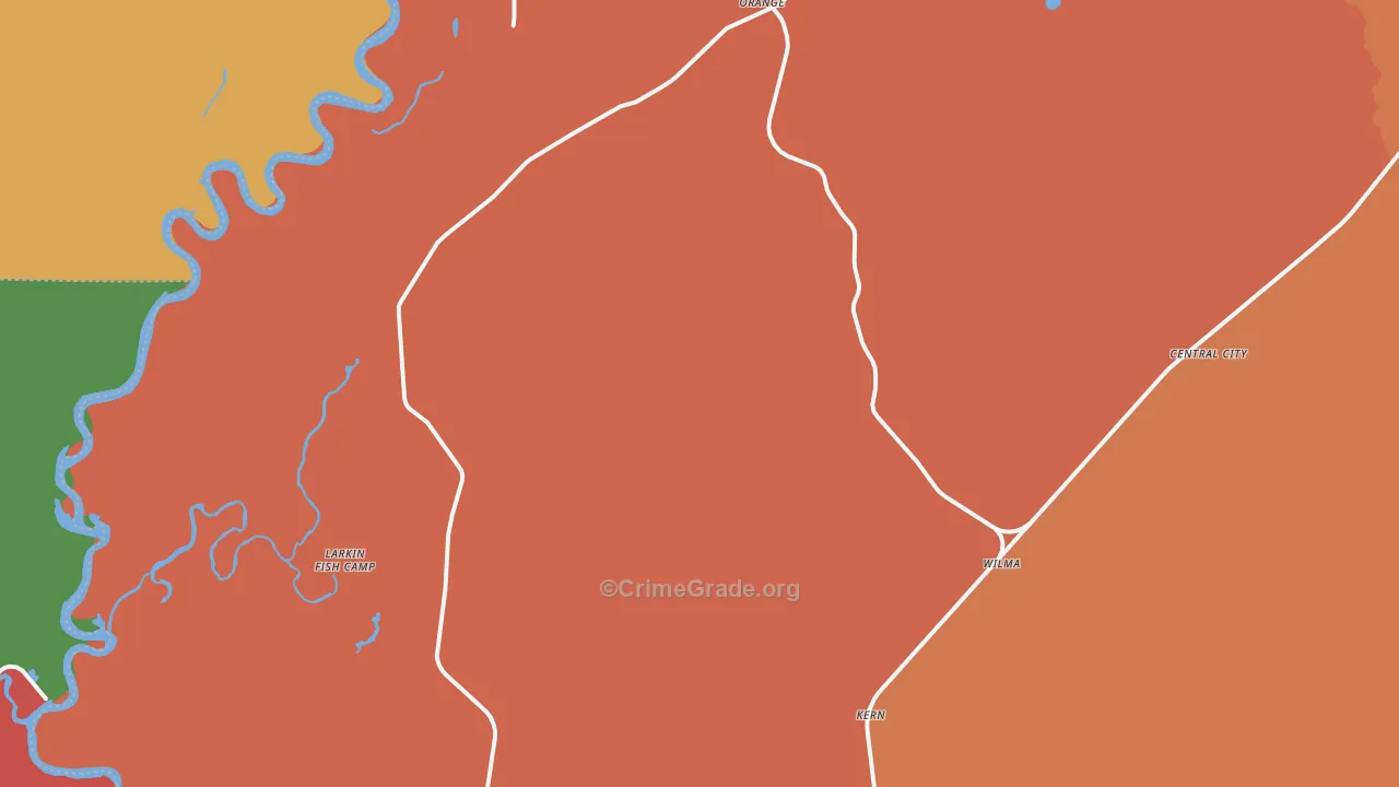 Orange, FL Map of Assault Rates