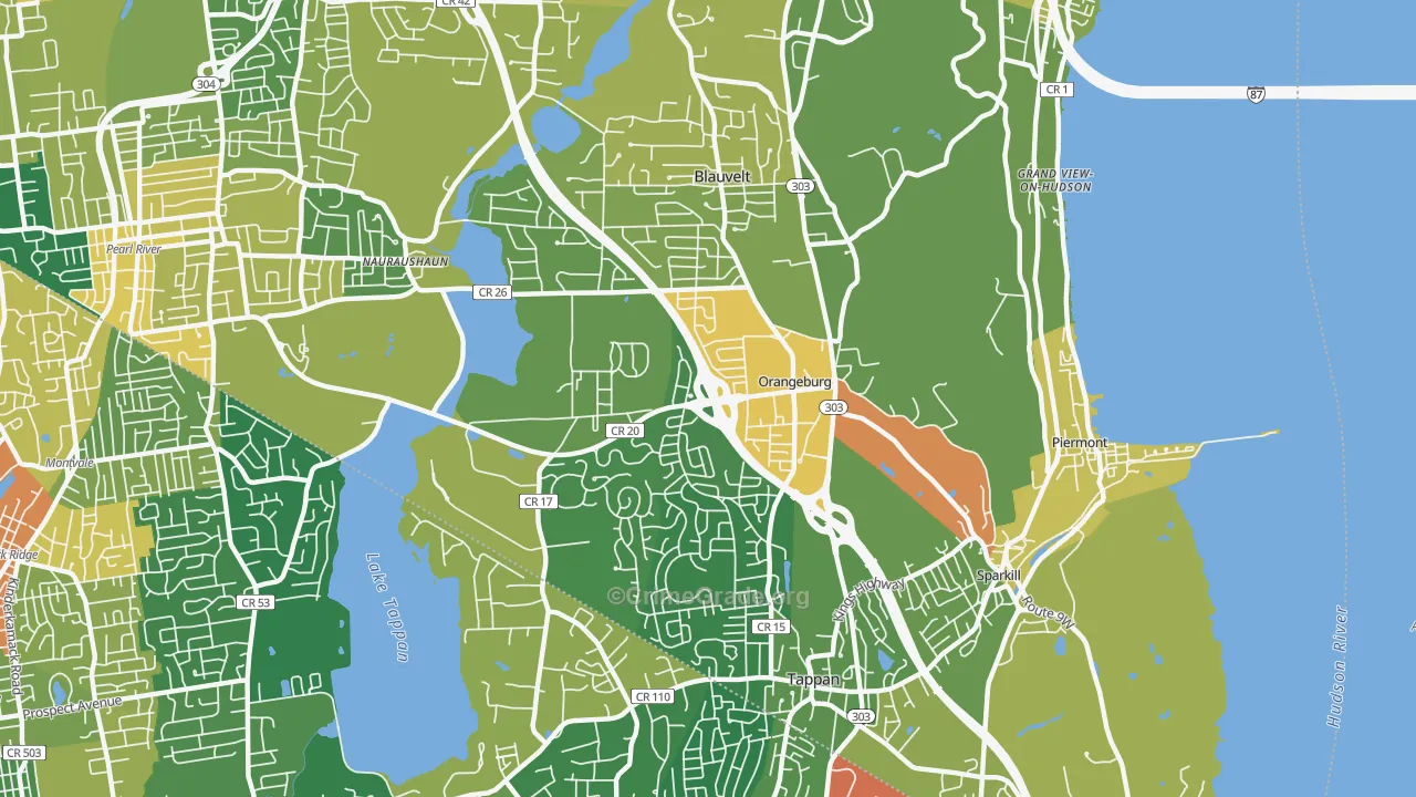 Orangeburg, NY Map of Assault Rates