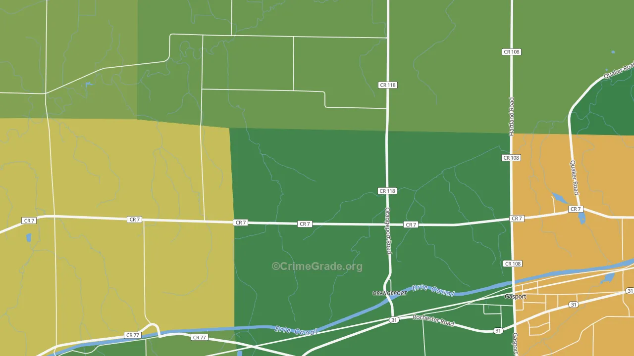 Orangeport, NY Map of Assault Rates