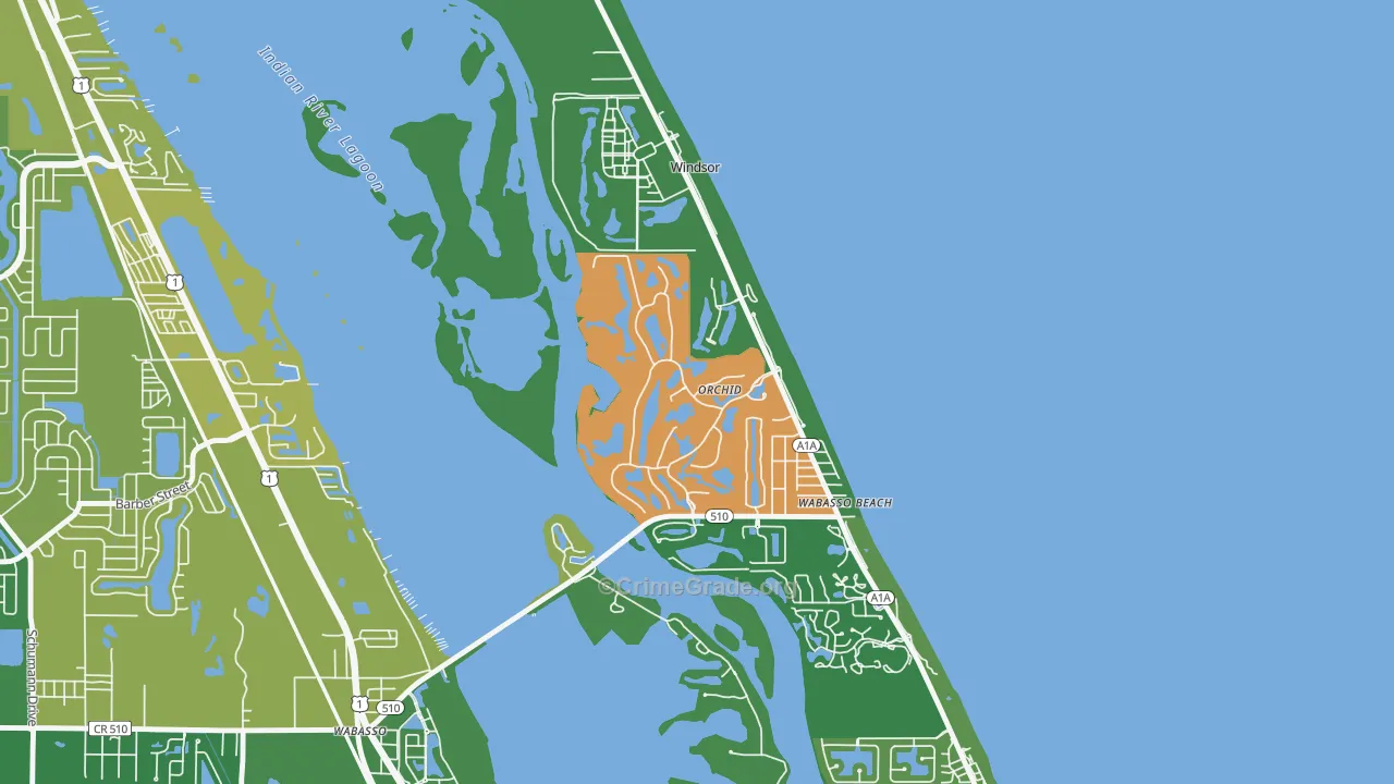 Orchid, FL Map of Assault Rates