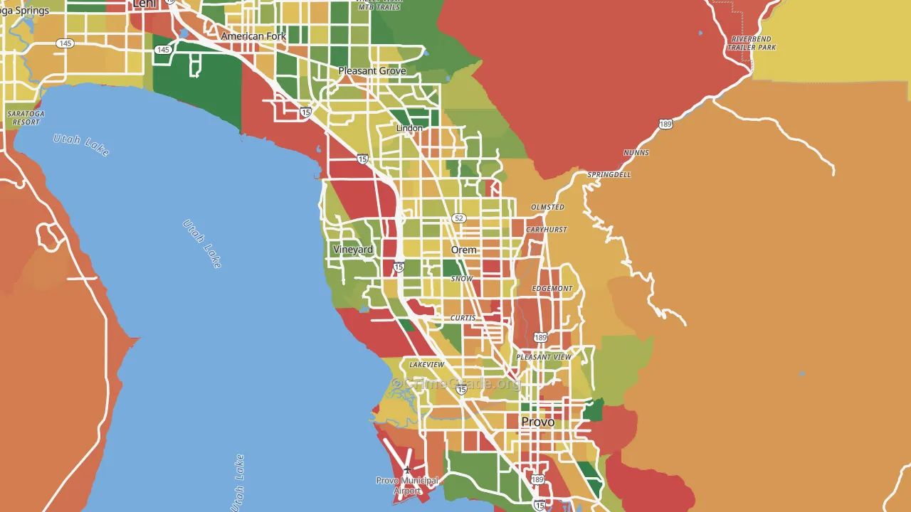 Orem, UT Map of Assault Rates