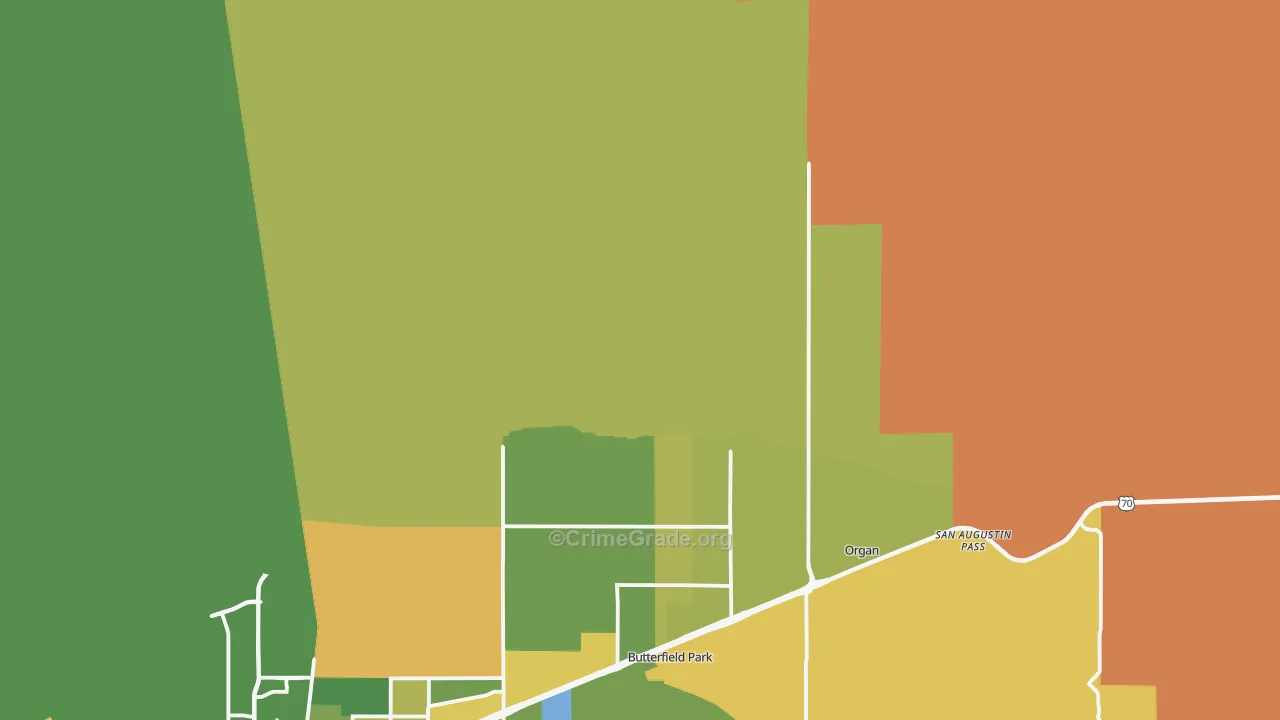 Organ, NM Map of Assault Rates