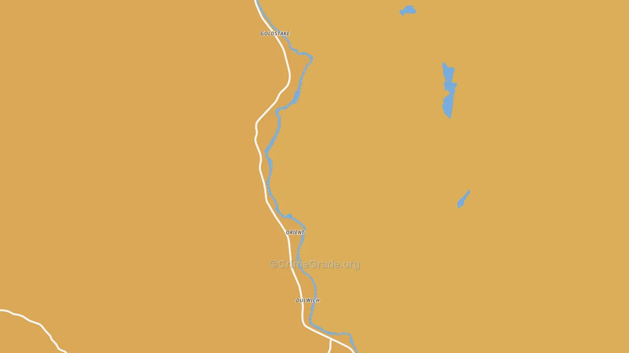 Orient, WA Map of Assault Rates