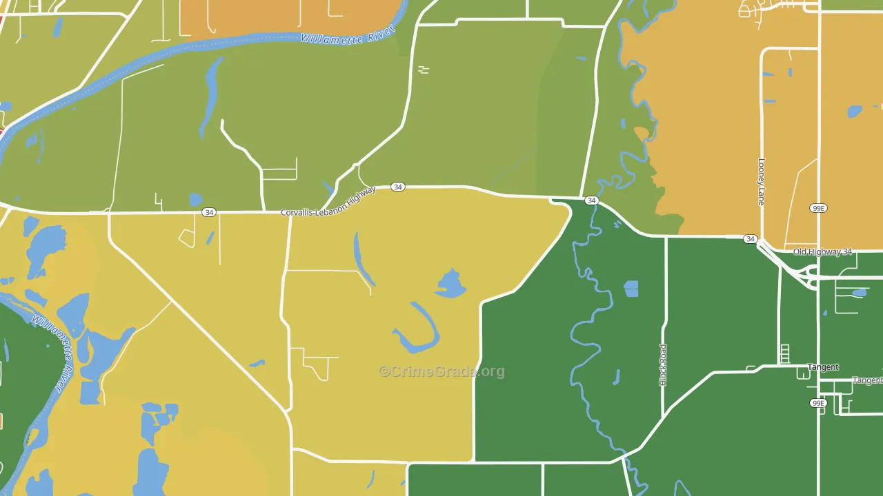 Orleans, OR Map of Assault Rates