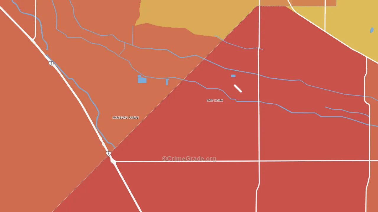 Oro Loma, CA Map of Assault Rates