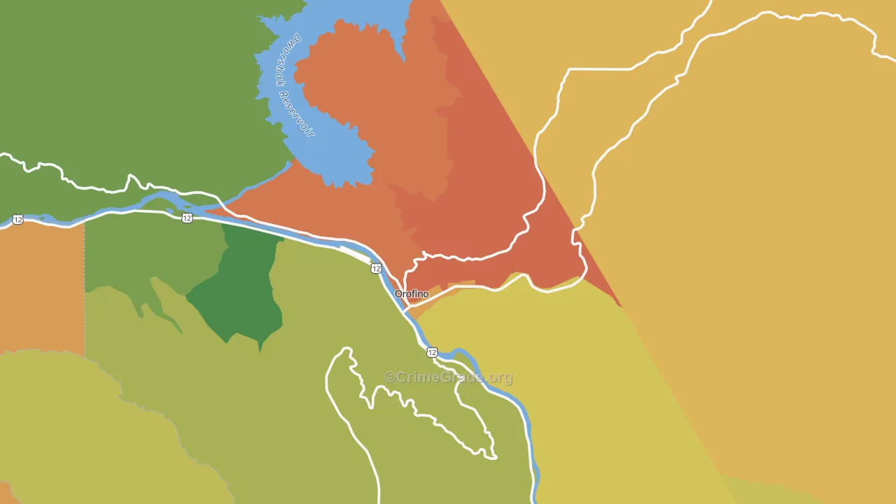 Orofino, ID Map of Assault Rates